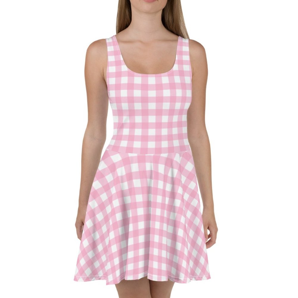 Pinup 50s Retro Checkered Dress